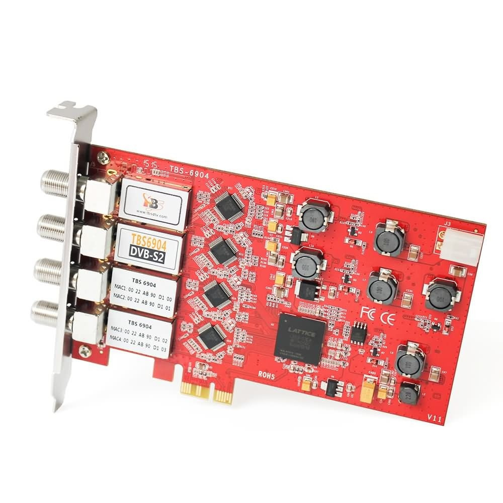 TBS6904 SE DVB-S2 Quad Tuner HD Satellite PCI Express Card