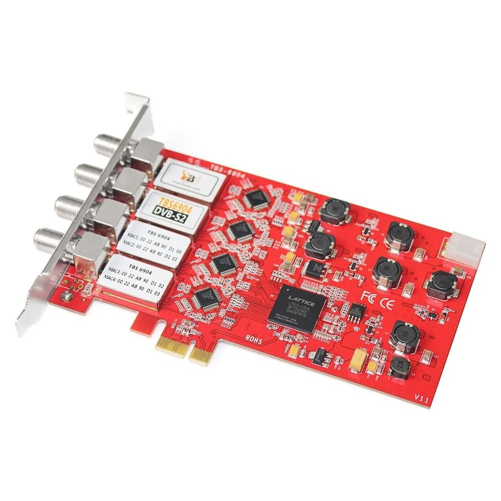TBS6904 SE DVB-S2 Quad Tuner HD Satellite PCI Express Card