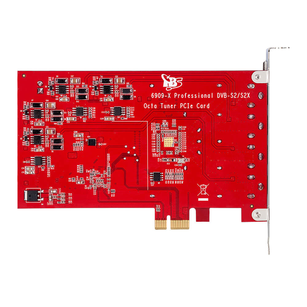 TBS6909X DVB-S2 Professional Octo Tuner HD Satellite PCIe Card