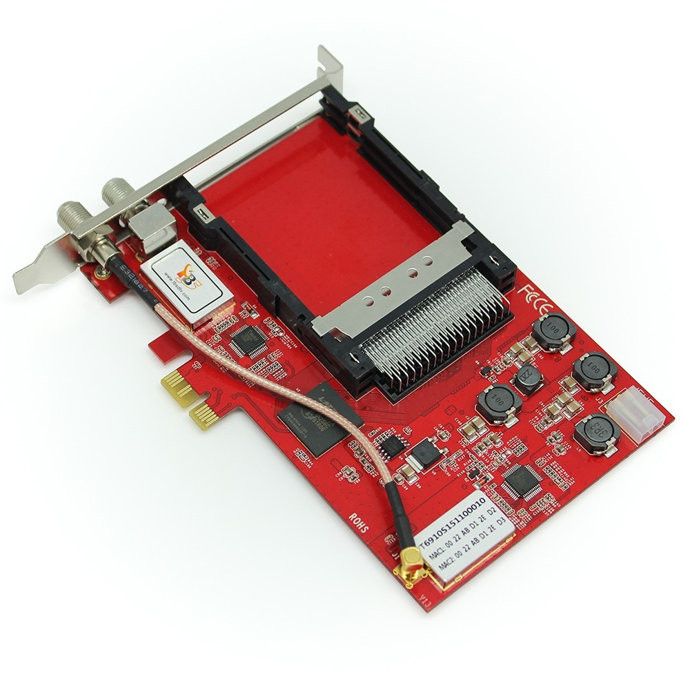 TBS6910 DVB-S2 Dual Tuner CI Satellite PCI Express Card