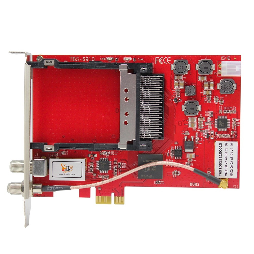 TBS6910 DVB-S2 Dual Tuner CI Satellite PCI Express Card