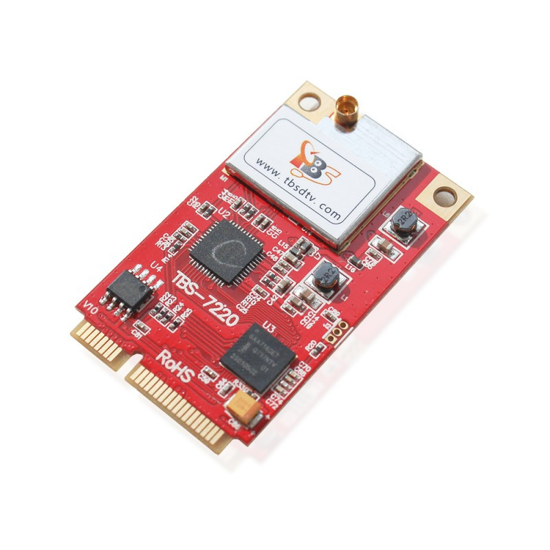 TBS7220 Digital T2 Terrestrial and Cable Mini TV Tuner PCIe Card