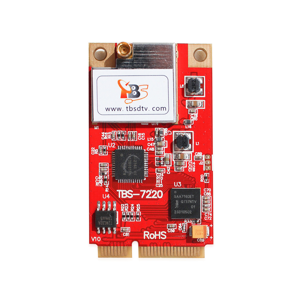TBS7220 Digital T2 Terrestrial and Cable Mini TV Tuner PCIe Card