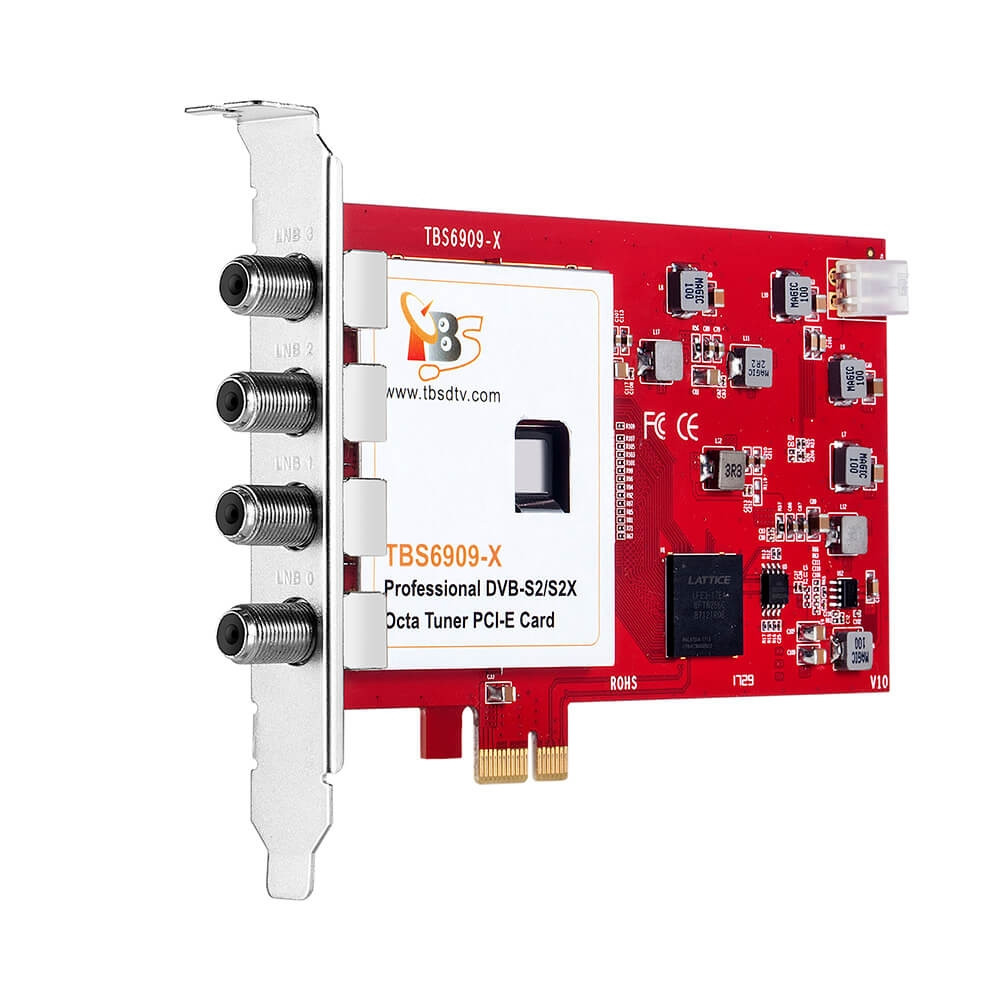 TBS6909X DVB-S2 Professional Octo Tuner HD Satellite PCIe Card
