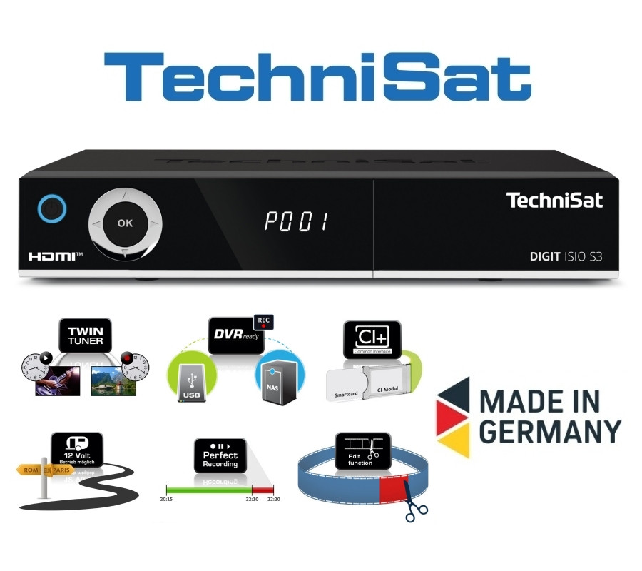 Technisat DIGIT ISIO S3 HD Twin Tuner PVR Ready