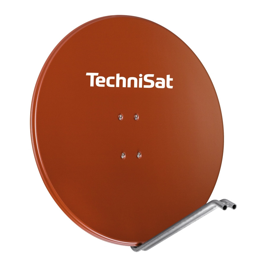 Technisat SATMAN 850 PLUS 85cm Aluminium Satellite Dish Brick Red