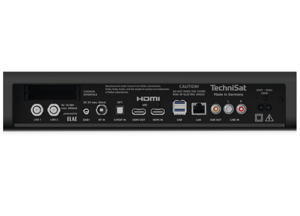 Technisat SONATA 1 4K UHD Triple Twin Tuner DAB Bluetooth Speaker Bar