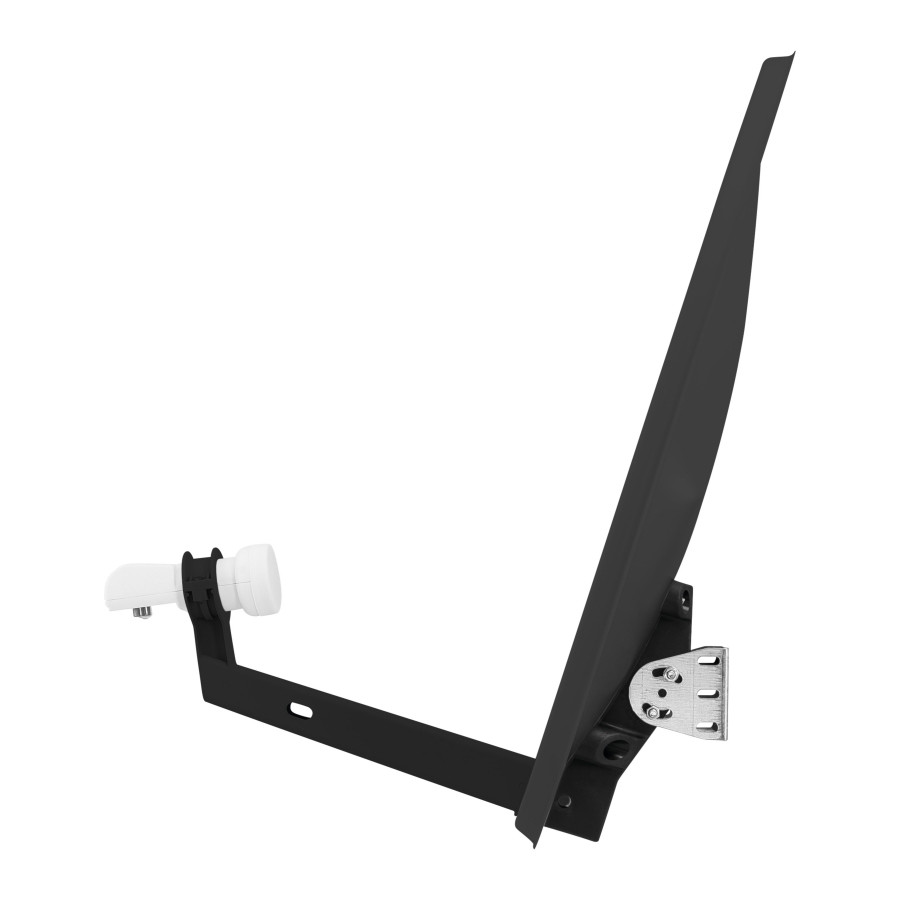 Technisat Technitenne 60cm Anthracite Dish inc Twin LNB and 20m Cable