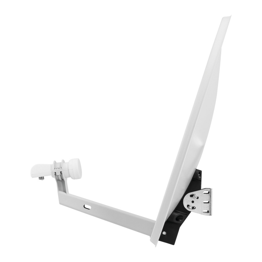 Technisat Technitenne 60cm Light Grey Dish inc Twin LNB and 20m Cable