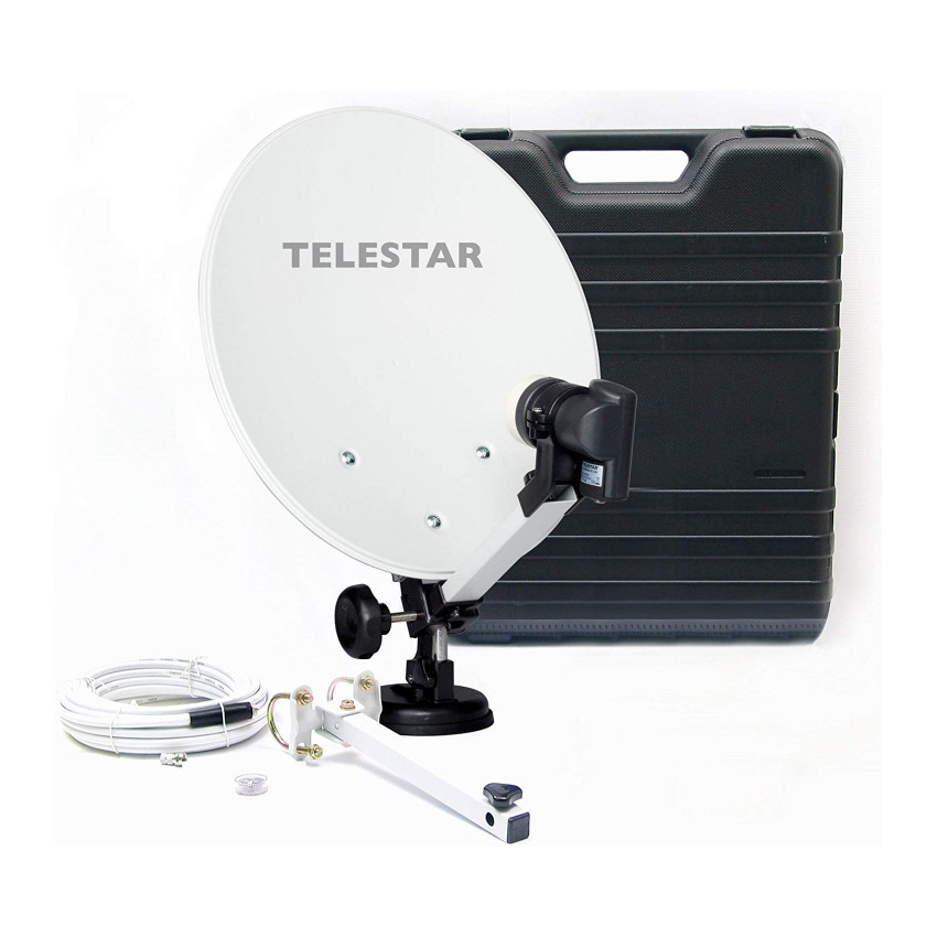 Telestar CampSat Go Portable Suction Mounted Satellite Antenna with Carry Case