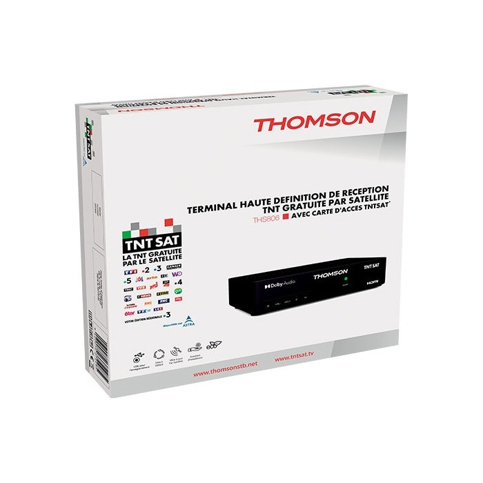 TNTSAT HD Thomson THS806 Official French Digital TV Receiver and Card