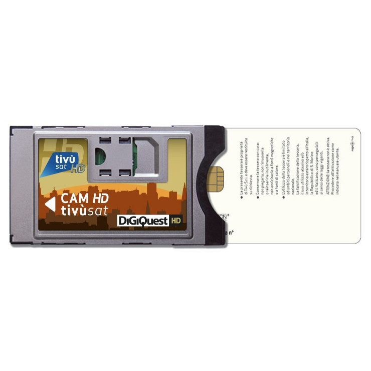TivuSat Official Italian Digital TV 4K UHD Ready CAM and Card