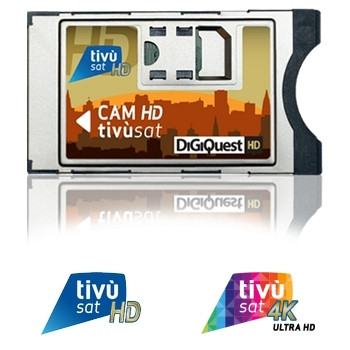 TivuSat Official Italian Digital TV 4K UHD Ready CAM and Card