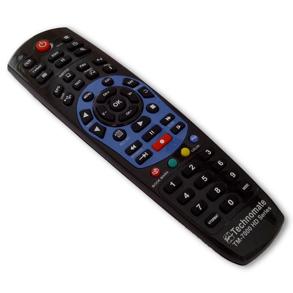 Technomate TM-7000 HD Series Original Remote (Black)