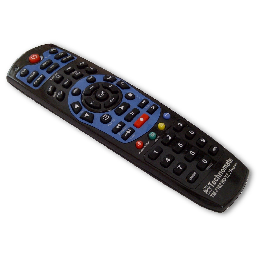 Technomate TM-7102 HD-T2 Super Original Remote (Black)