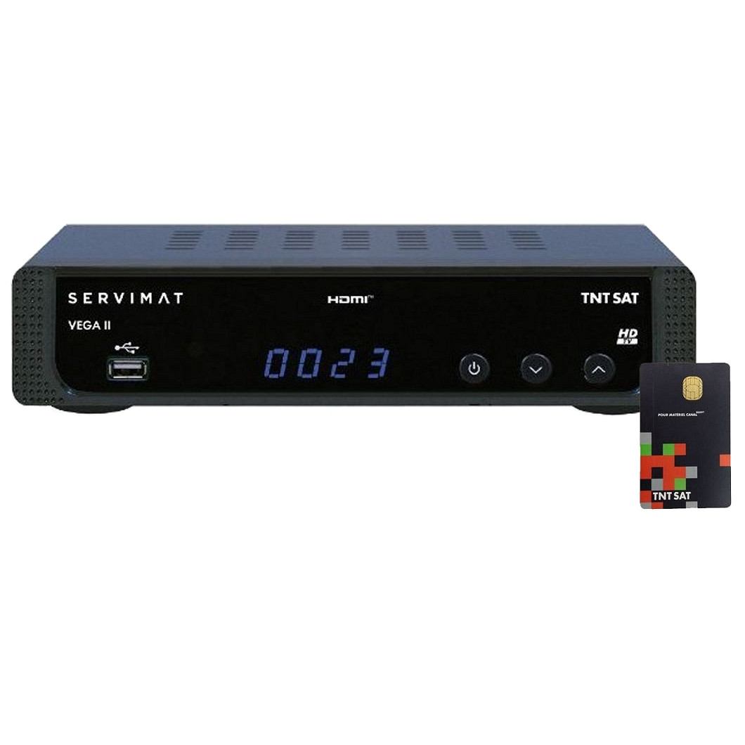 TNTSAT HD Servimat Vega II Official French Digital TV Box and Card