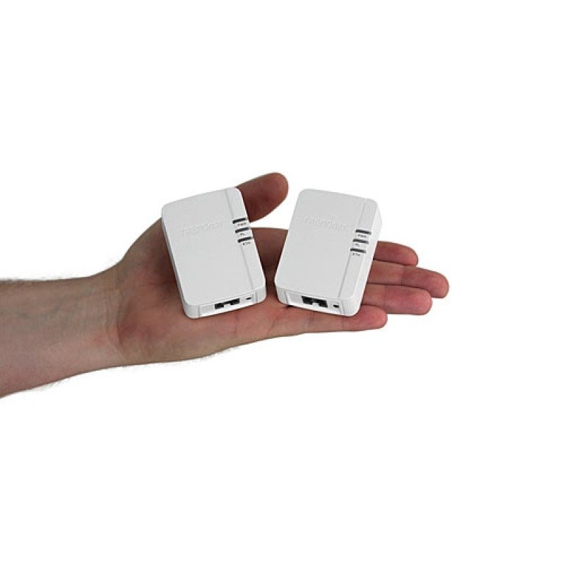 TRENDnet 500 Mbps Compact Powerline Adaptor Homeplug Twin Pack