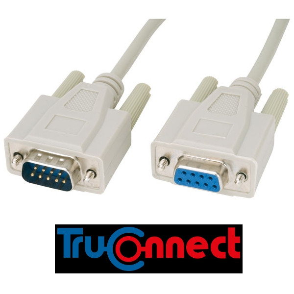 TruConnect 9 Pin Serial/Monitor Extension Cable Male Female 2m EX-011