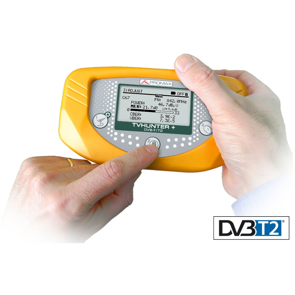 Promax TVHunter+ DVB-T/T2 Professional Terrestrial Signal Hunter