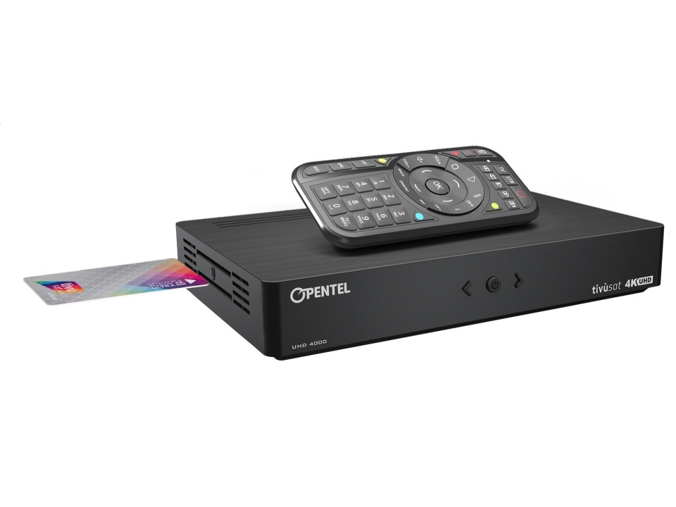Tivusat Opentel UHD 4000 TVS 4K Official HD Italian Receiver and Card