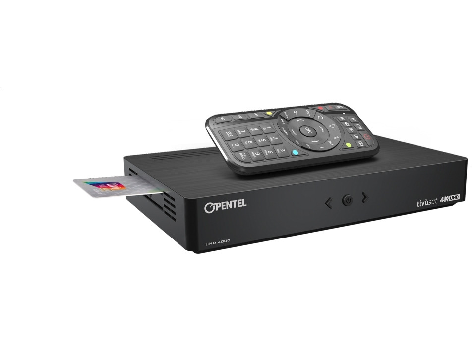 Tivusat Opentel UHD 4000 TVS 4K Official HD Italian Receiver and Card