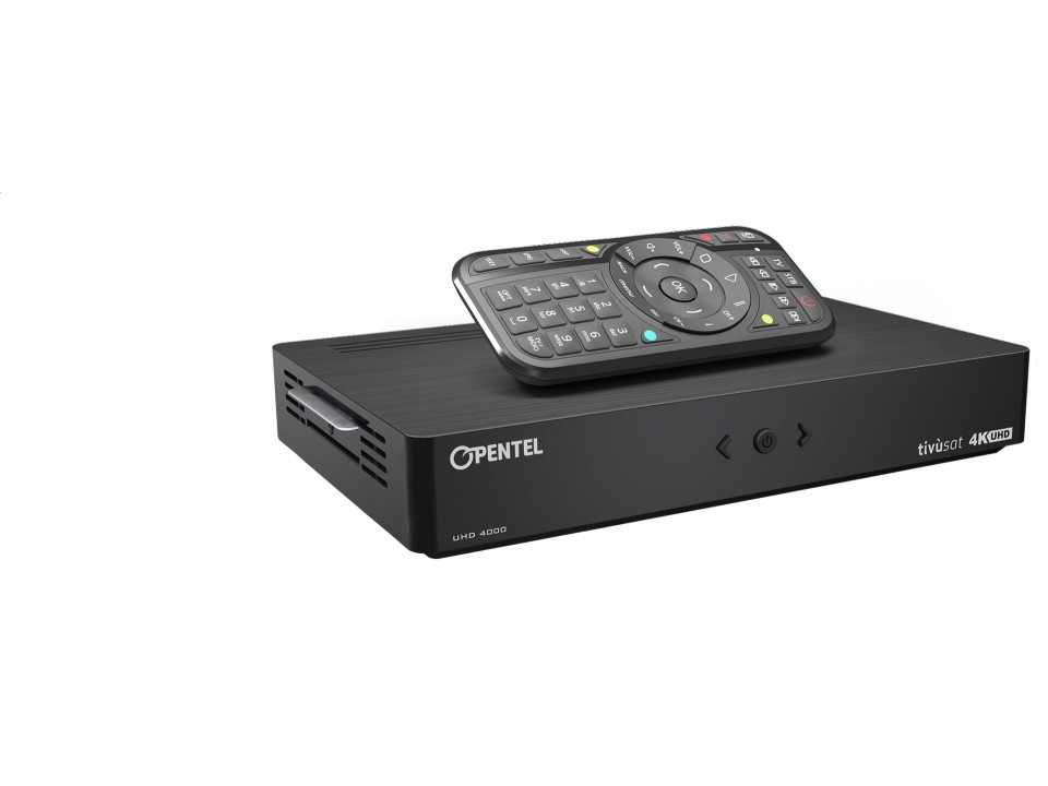 Tivusat Opentel UHD 4000 TVS 4K Official HD Italian Receiver and Card