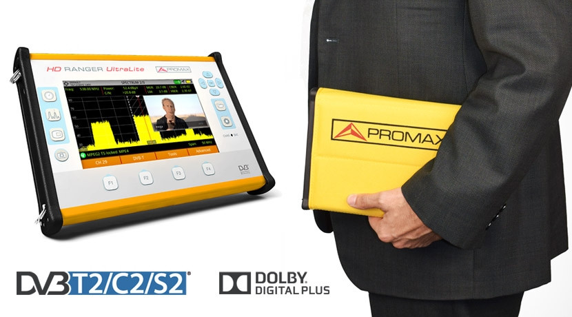 Promax HD Ranger UltraLite Tablet Sized Field Strength Meter
