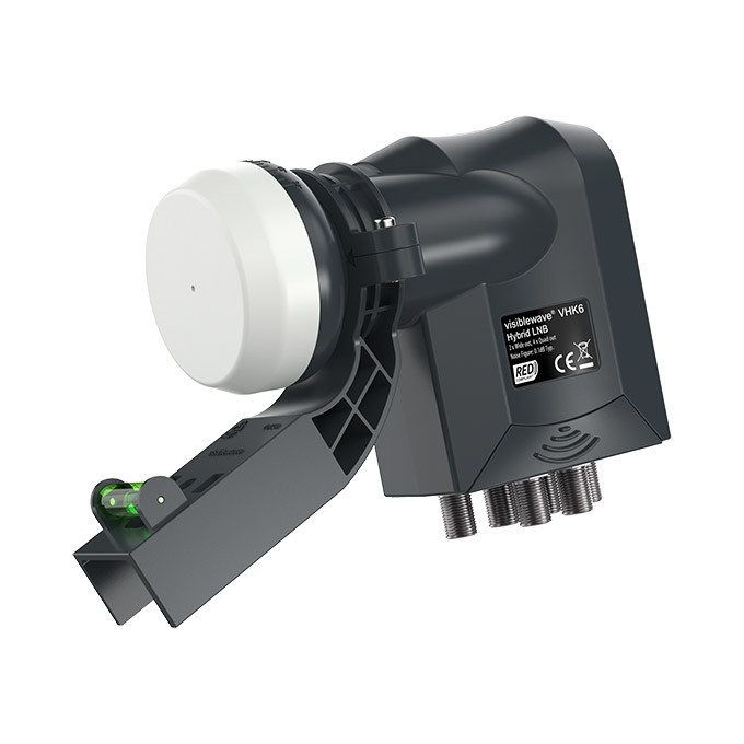 Visiblewave Hybrid Six Output Wideband Legacy LNB with Clamp VHK6