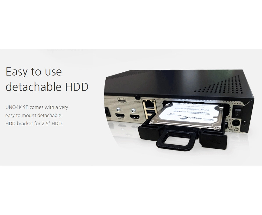 Vu+ Uno 4K SE Ultra High Definition DVB-S2 FBC Twin PVR Linux 2160p