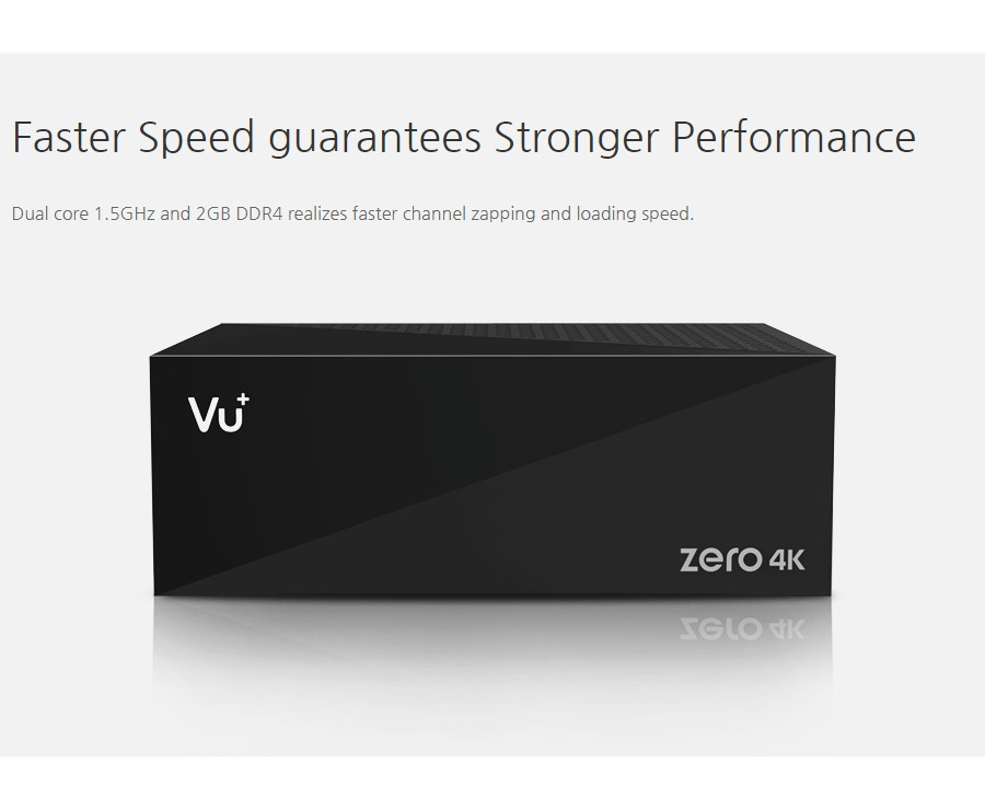 Vu+ Zero 4K DVB-S2X Multistream Tuner UHD 2160p Linux PVR Ready