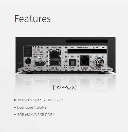 Vu+ Zero 4K DVB-S2X Multistream Tuner UHD 2160p Linux PVR Ready