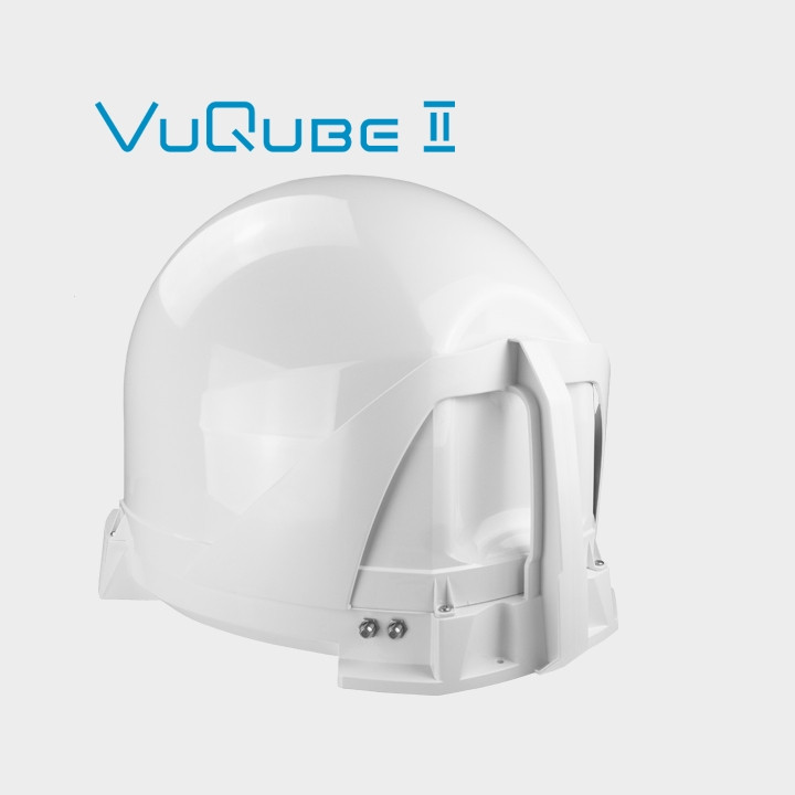 Maxview VuQube 2 White Fully Automatic Twin Output Satellite Antenna