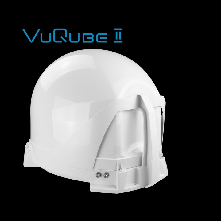 Maxview VuQube 2 White Fully Automatic Twin Output Satellite Antenna