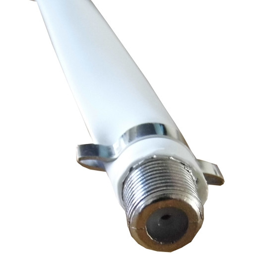 Flat Coax Door Window Extension Cable White 20cm F to F